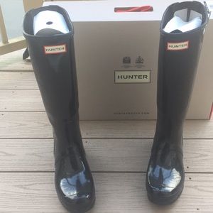 Hunter Rain Boots in Black